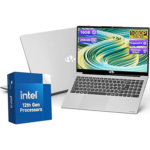 15.6-FHD-Laptop Student-Laptop, 16GB RAM 256GB SSD, Intel Pentium Quad-Core N100 Processor (Up to 3.4GHz) Backlit Keyboard Fingerprint WiFi 6 BT5.2 Business-Laptop, 2 Years Warranty Windows 11 Laptop