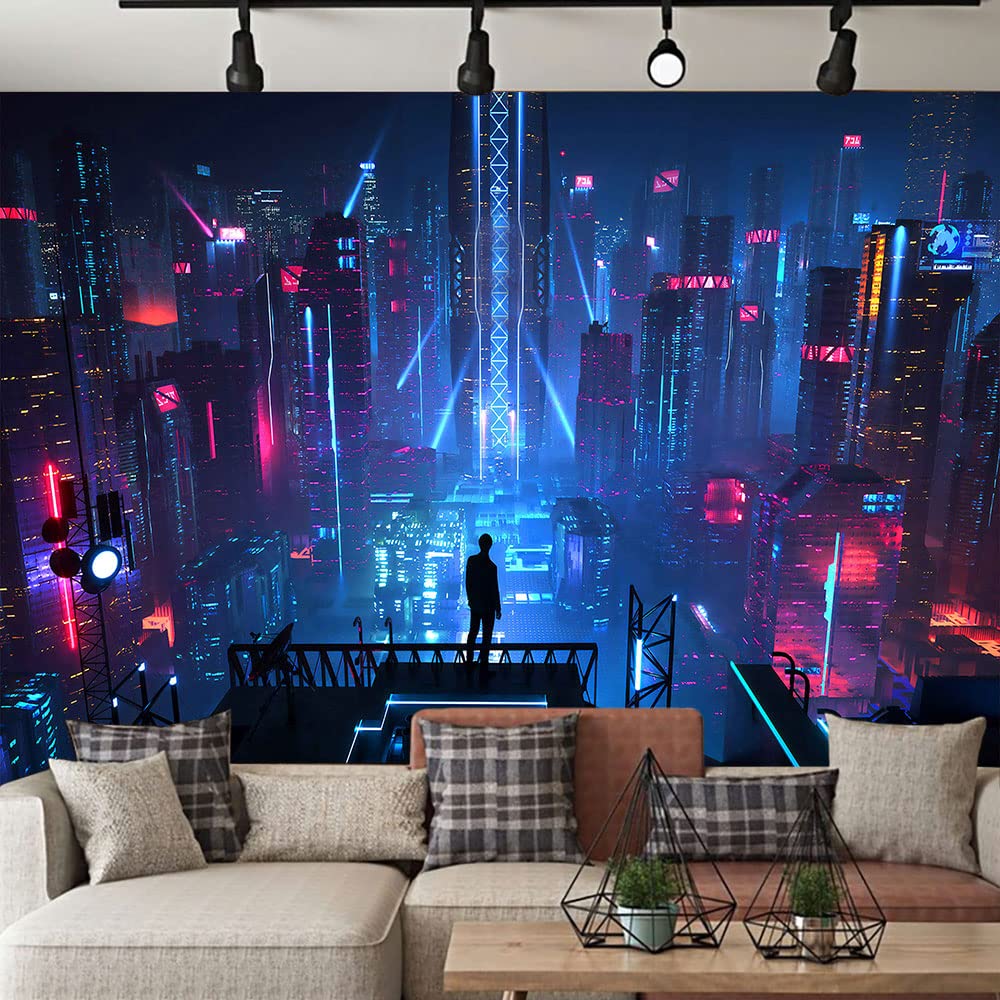 巨大な西洋柄のタペストリー 幅127 長さ160〜 鉄製の専用スティック