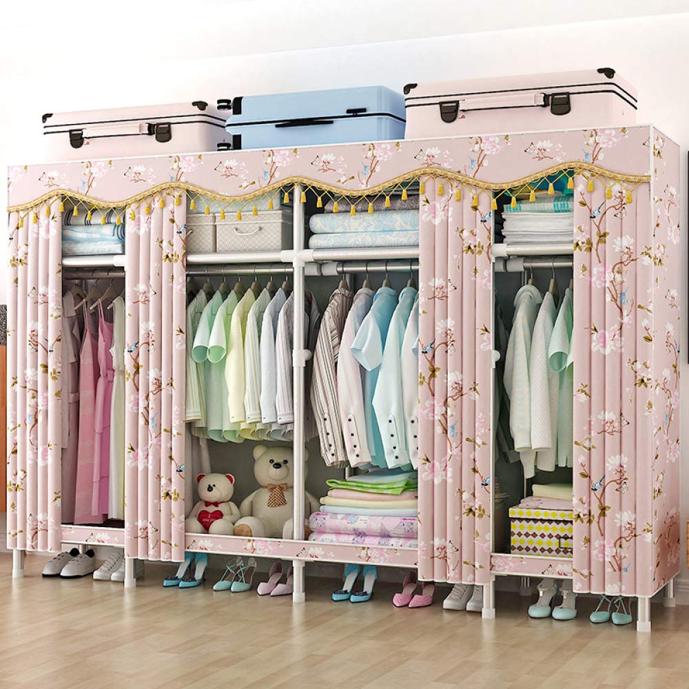 Placard de rangement haut de gamme en tissu flanelle pêche rideau de protection dressing