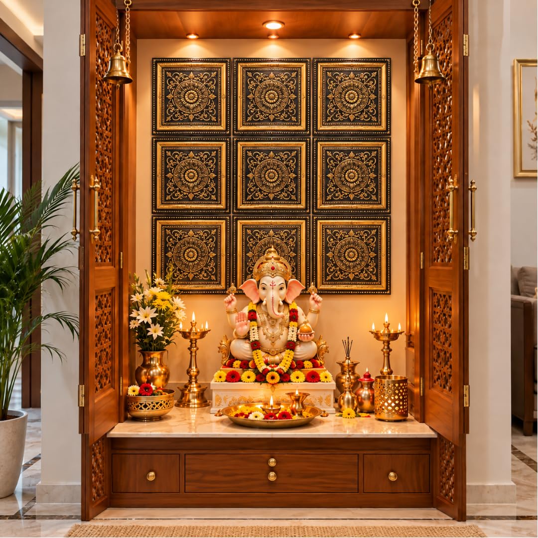 Navratri & Durga Puja Backdrop - 9 Wall Panels -2