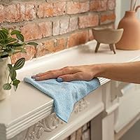 Vista 8 de S&T INC. Paquete de 50 paños de limpieza de microfibra, toallas a granel para el hogar, toallas de microfibra reutilizables para automóviles, trapos