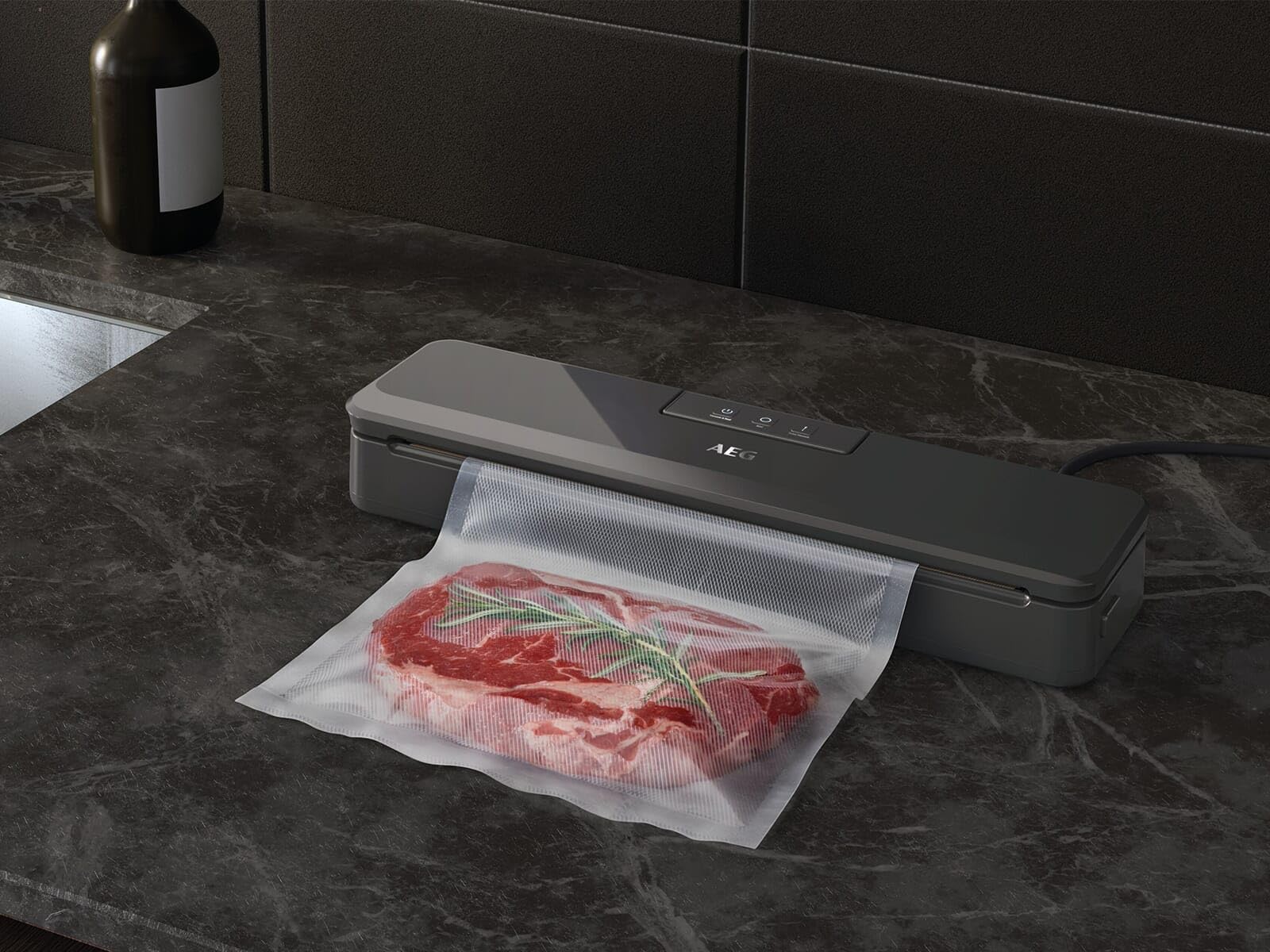 AEG AVSR1 rolki próżniowe (nadają się do chłodzenia i zamrażarki, utrzymywanie świeżości, konserwacja, gotowanie, duszenie sous-vide, 7-warstwowe, odporne na rozerwanie, możliwość indywidualnego przycinania, od -30°C do 110°C, przezroczyste)