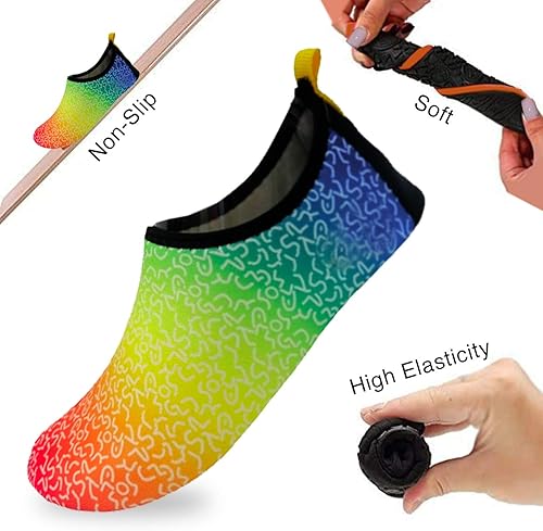 Miniatura 3 de Calcetines acuáticos flexibles para mujer, zapatos de natación, zapatos de verano al aire libre para deportes acuáticos, piscina, mar, actividades