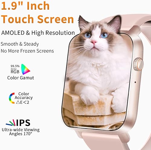 Miniatura 3 de ReeZar Reloj inteligente para hombre con llamada Bluetooth de 1.9 pulgadas, pantalla táctil HD, rastreador de fitness, 116 modos deportivos, IP68,