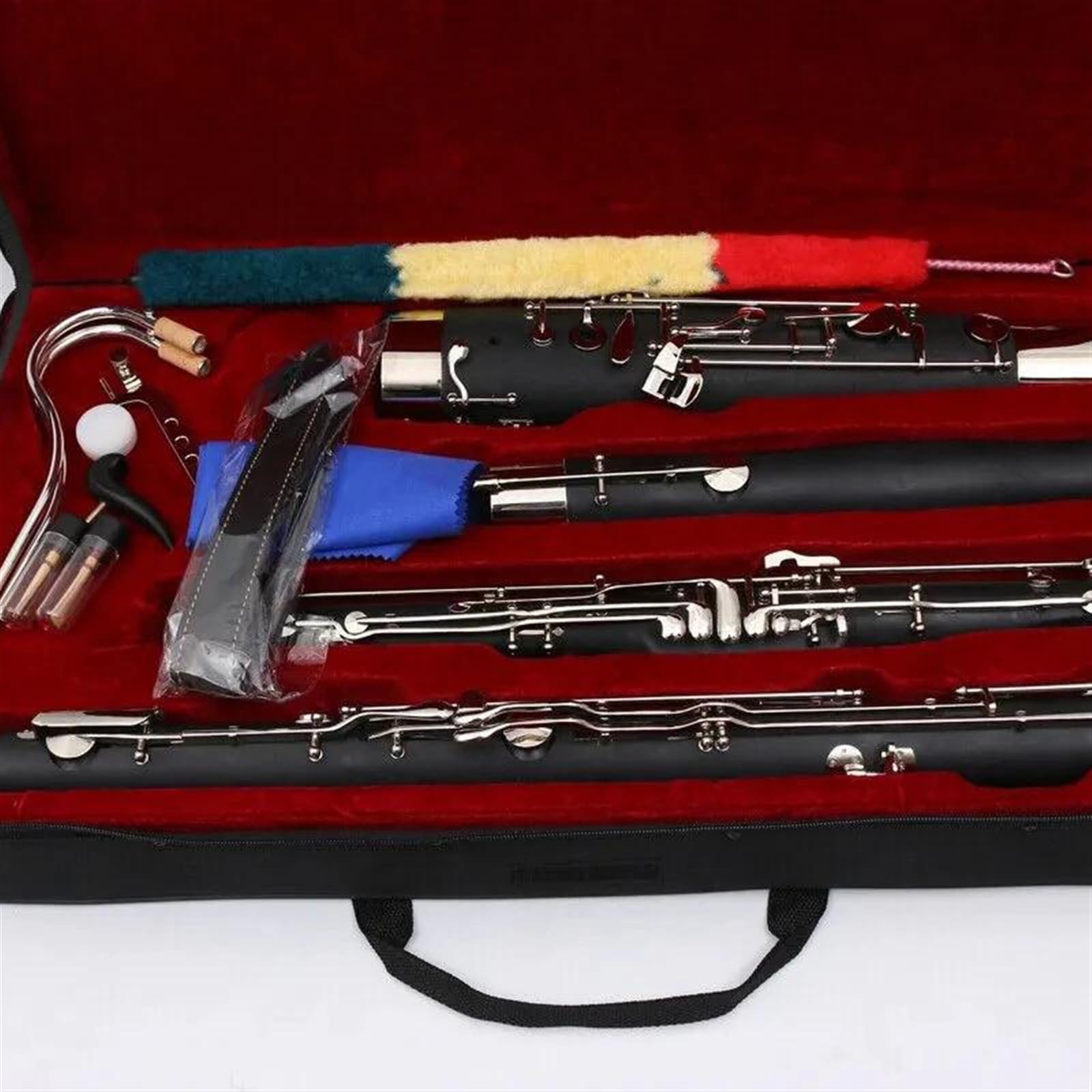 Fagotto Avanzato Tono C Corpo In Legno Sintetico Strumenti A Fiato Per Fagotto Con Accessori Set con Fagotto