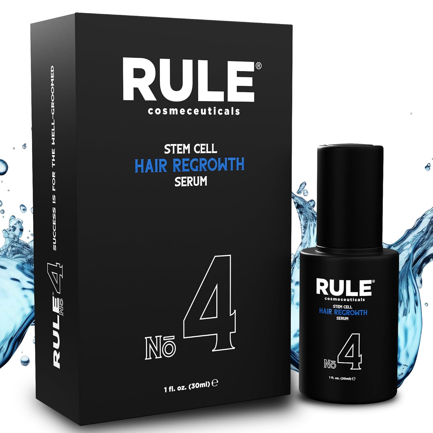 RULE No.4 Stem Cell Hair Growth Serum, Natural Oil with Biotin, Castor Oil & DHT Blocker Saw Palmetto for Thicker Fuller Longer Hair Regrowth, Scalp Serum Hair Loss Treatments for Men & Women - Image 2