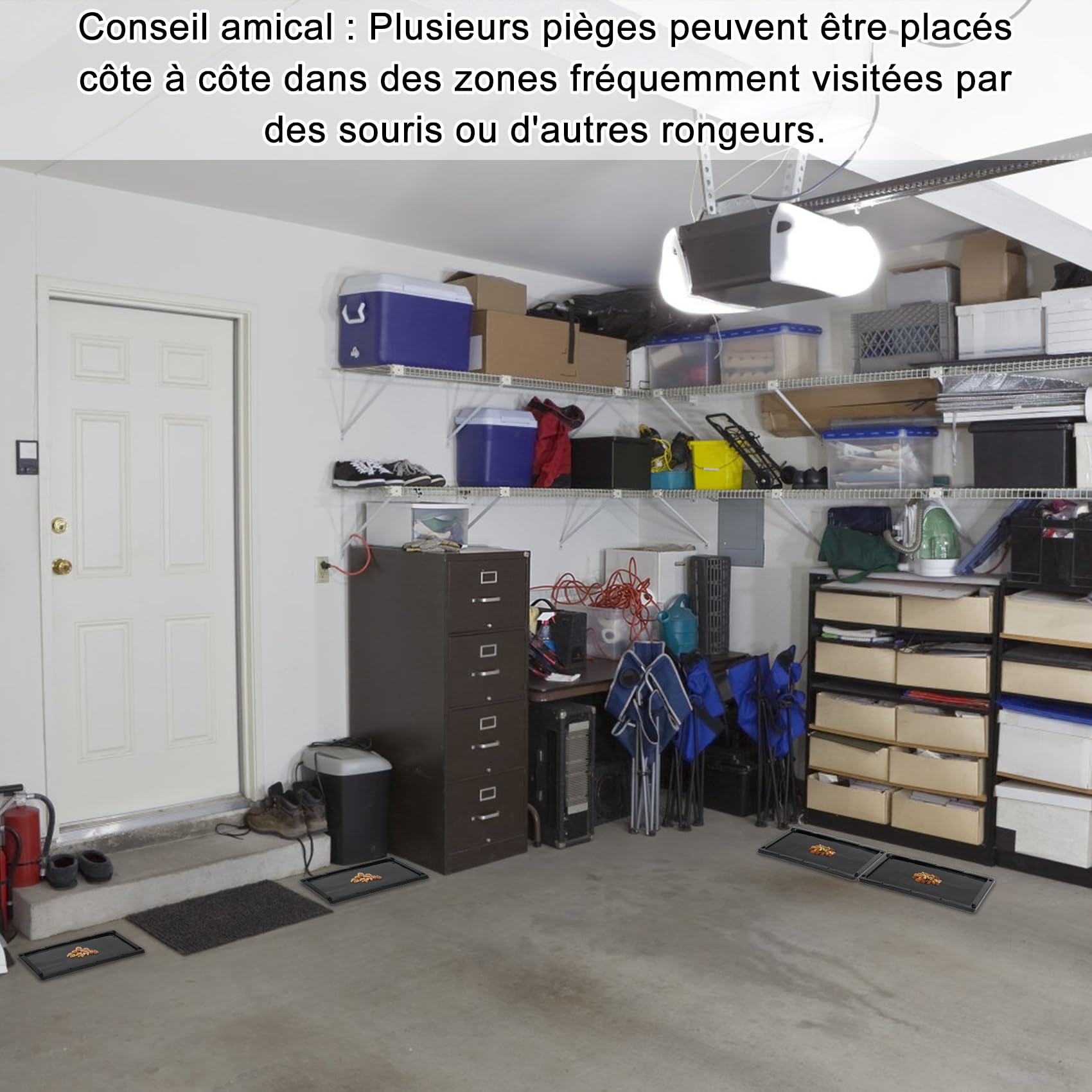 Rekatcher Piege A Souris 12 Pièces Colle Souris, Tapis De Colle