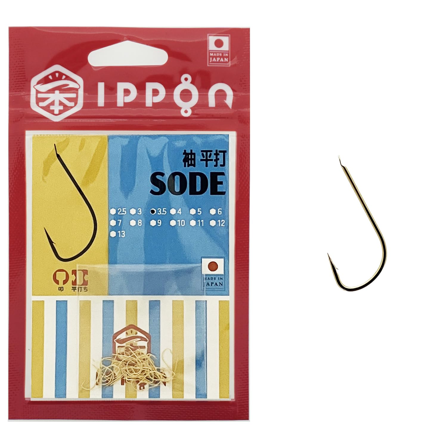 Amazon | IPPON (一本) 袖 ゴールドコート 日本製 釣り針 フック