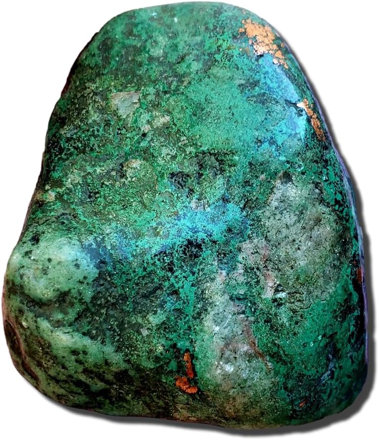Rare green Cuprite Polished stone - Natural Healing Metaphysical Crystal Gemstone from Namibia in Southern Africa - exact piece #21