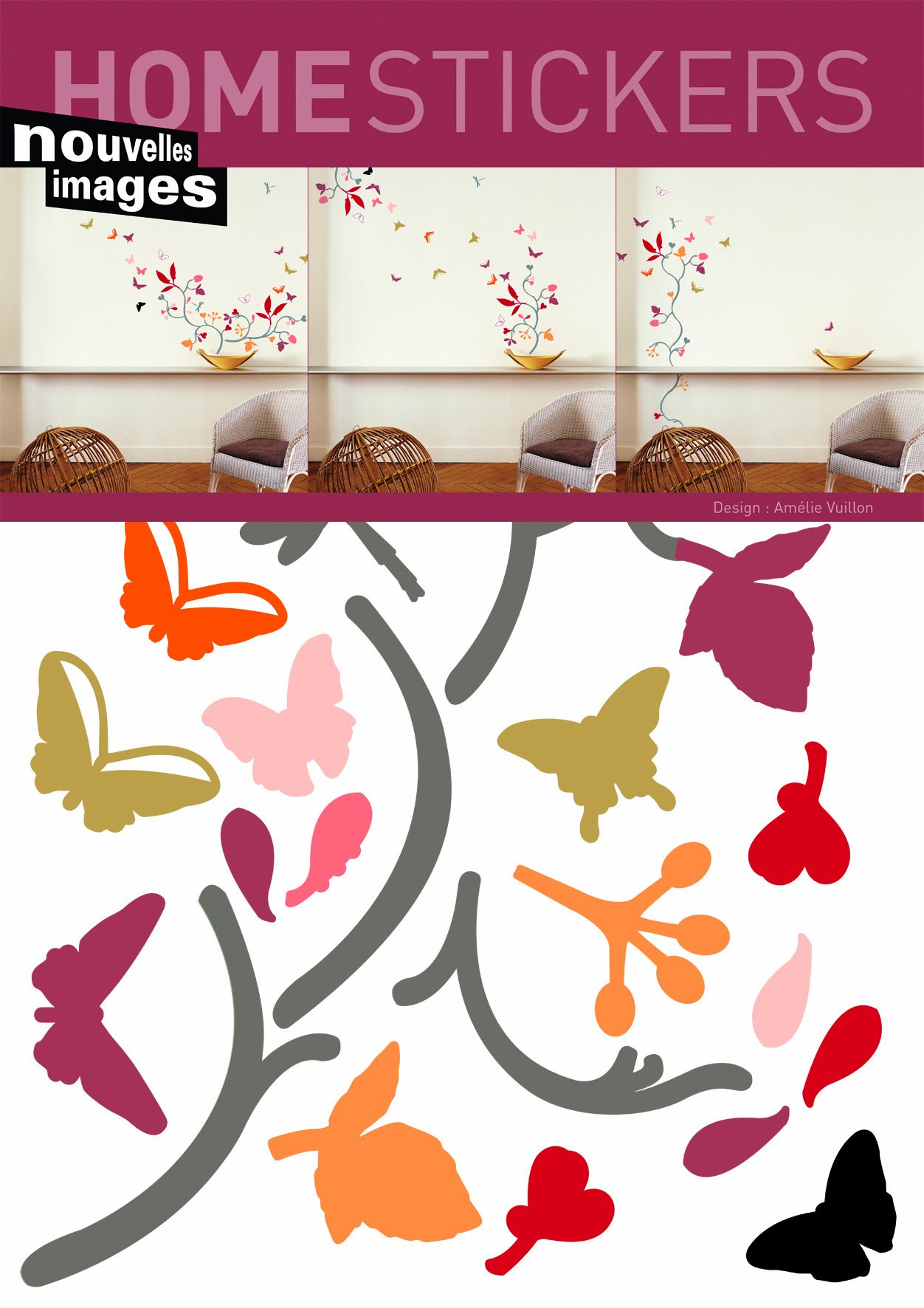 Poppy Blossom 2 Decorative Wall Stickers