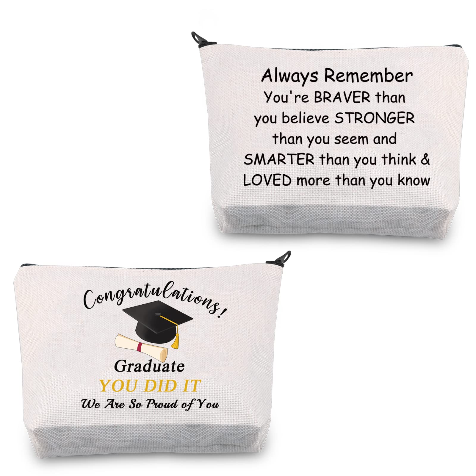 CMNIM Graduation Gifts Makeup Bag Graduation Cosmetic Bag Inspirational Graduation Gifts for Her Him Graduation Travel Pouch Zipper Bag You Did It We are So Proud of You, Graduation Gifts Makeup Bag