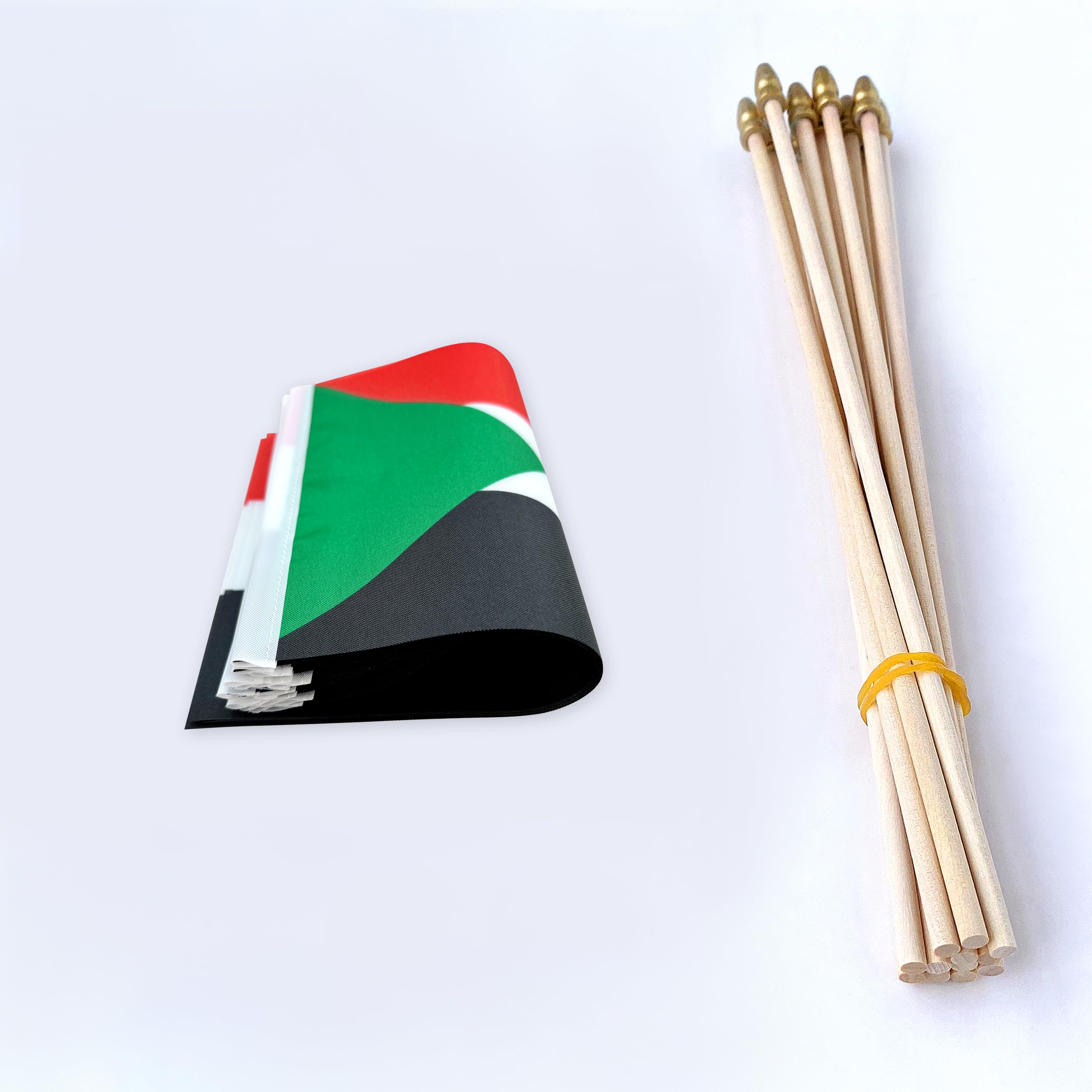 TSMD Texas Stick Flags – 12 Pack, 5x8 Inch Mini Handheld Flags With Wood Sticks, Perfect For Parties & Decor