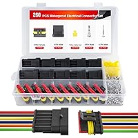 Vista 10 de Nilight Conector de terminal 50020R de 2 pines de 16 AWG de cable impermeable de 0.059 pulgadas, paquete de 10