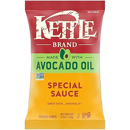 Kettle Brand Made with Avocado Oil Special Sauce Chips, 6