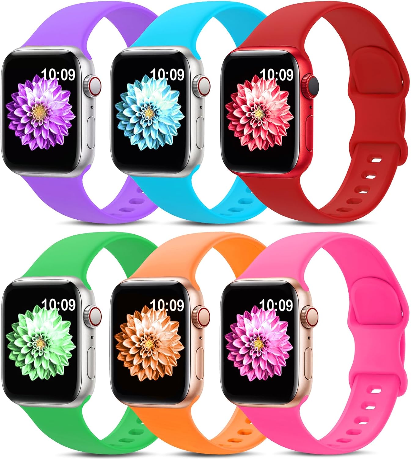 Pack Sport Bands Compatible with Apple Watch Band 38mm 40mm 41mm