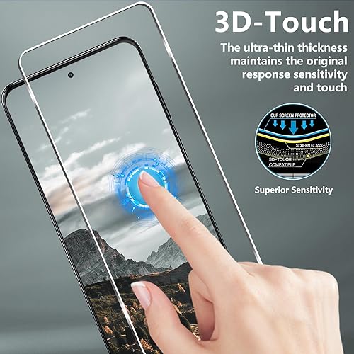 Miniatura 5 de Paquete de 3 + 3 protectores de pantalla para Moto G Stylus 5G 2023 + protector de lente de cámara, vidrio templado 9H, antiarañazos, fácil