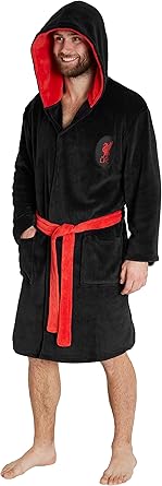 red fleece dressing gown