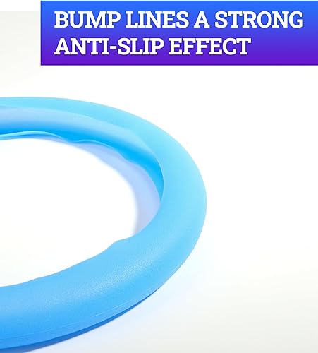 Miniatura 3 de Zlirfy Funda universal de silicona suave para volante, antideslizante, funda transpirable de gran agarre para volante, protector de volante de 13 a