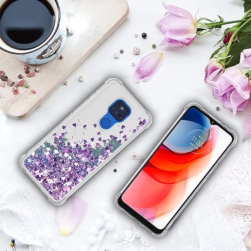 Miniatura 7 de Funda compatible con Moto G Play, con protector de pantalla HD, a prueba de golpes, transparente, para niñas y mujeres, carcasa rígida de TPU para