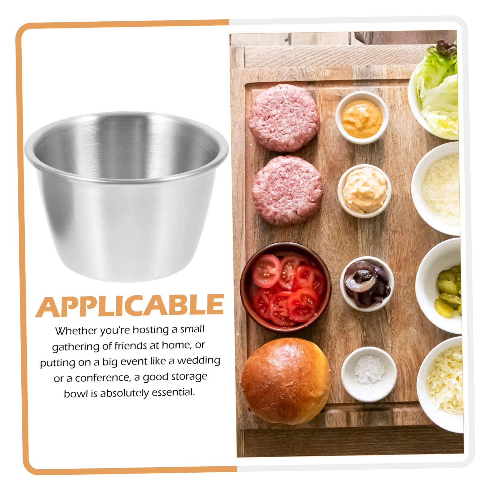 OKUMEYR 4sets Dipping Sauce Cups with Lids Seasoning Bowls for Salad Condiments and Snacks Portable Leakproof Containers for Home Use