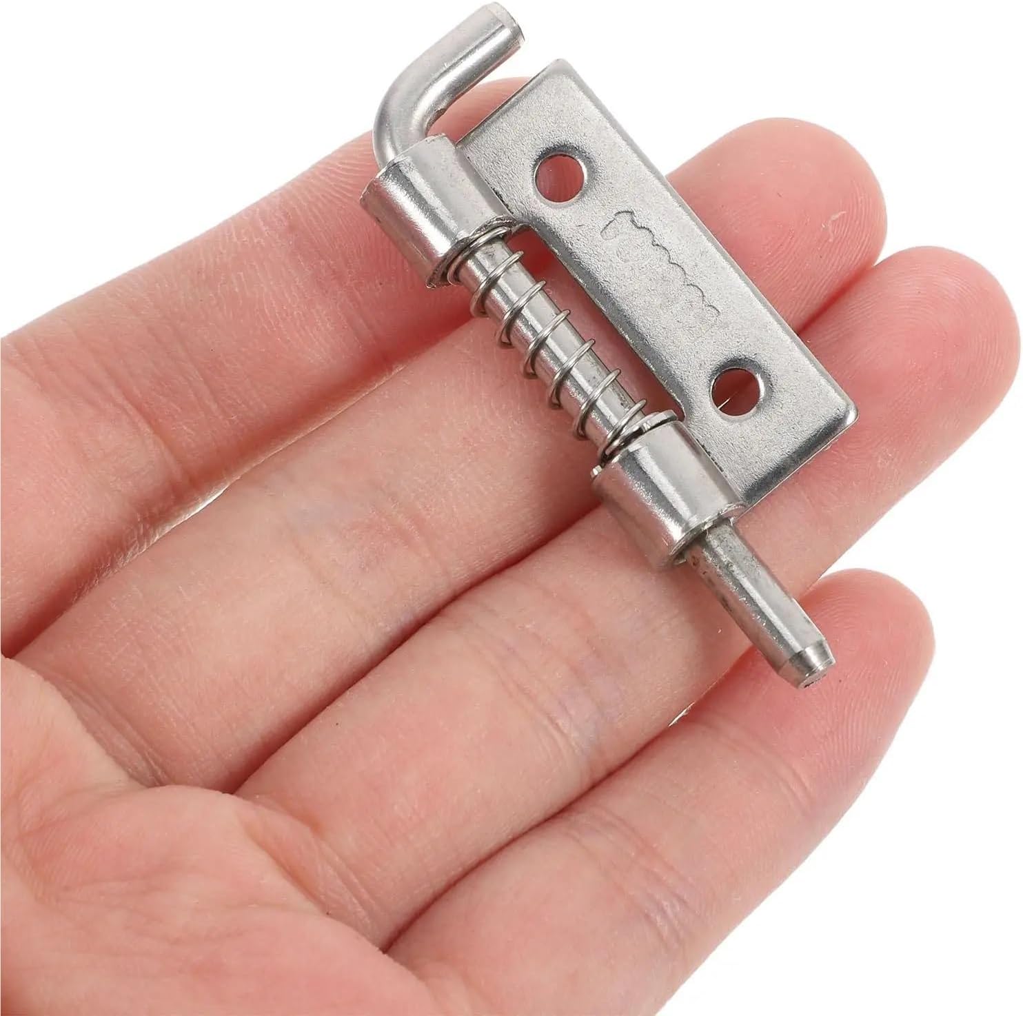 40Pcs Spring Latch Pin Door Lock Bolt Slide Gate Distribution Cabinet Loaded Silver Sliding