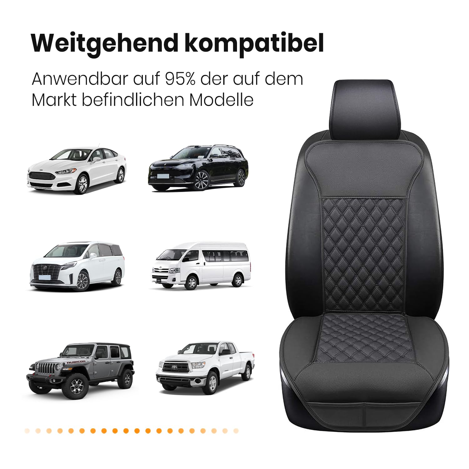 Sitzkissen, Bequeme Sitzbedeckung mit voller Rückenstützung, Universal Sitzkissen für Sitz im Winter (groß)
