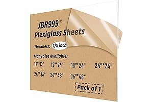 Plexiglass Sheets 1/8 Inch Thick 24 x 48: Unbreakable Clarity and Versatility