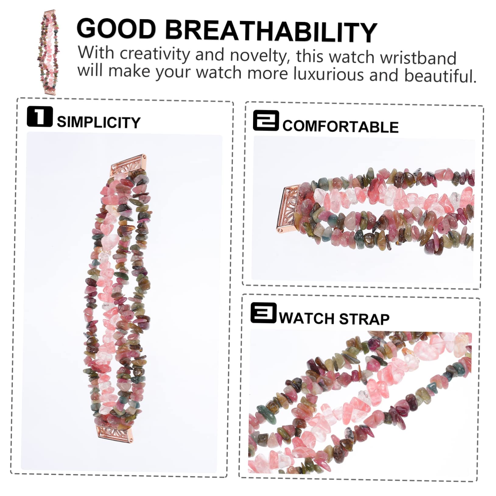 DOITOOL 2stücke Fashionables Elastisches Armband Schmuckstein Für Atemberaubendes Design Mit Perlen Komfortabel Und Für