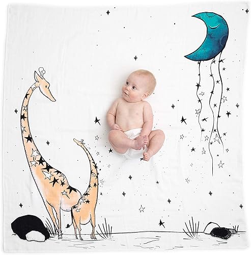 Miniatura 16 de JumpOff Jo - Manta de muselina para bebé, 47 x 47 pulgadas - 70% rayón derivado de bambú y muselina 30% algodón, manta de recepción ligera, lavable