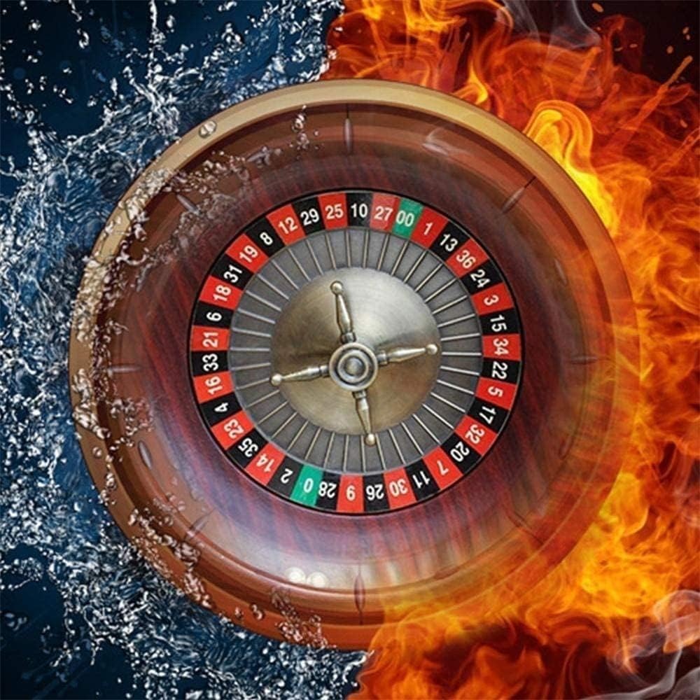 Set de Roulette de Casino de Luxe en Bois de 12 Pouces, Set de Roulette Professionnel, Accessoires de Bureau, avec 2 Boules, Indispensable pour Les soirées de Jeu