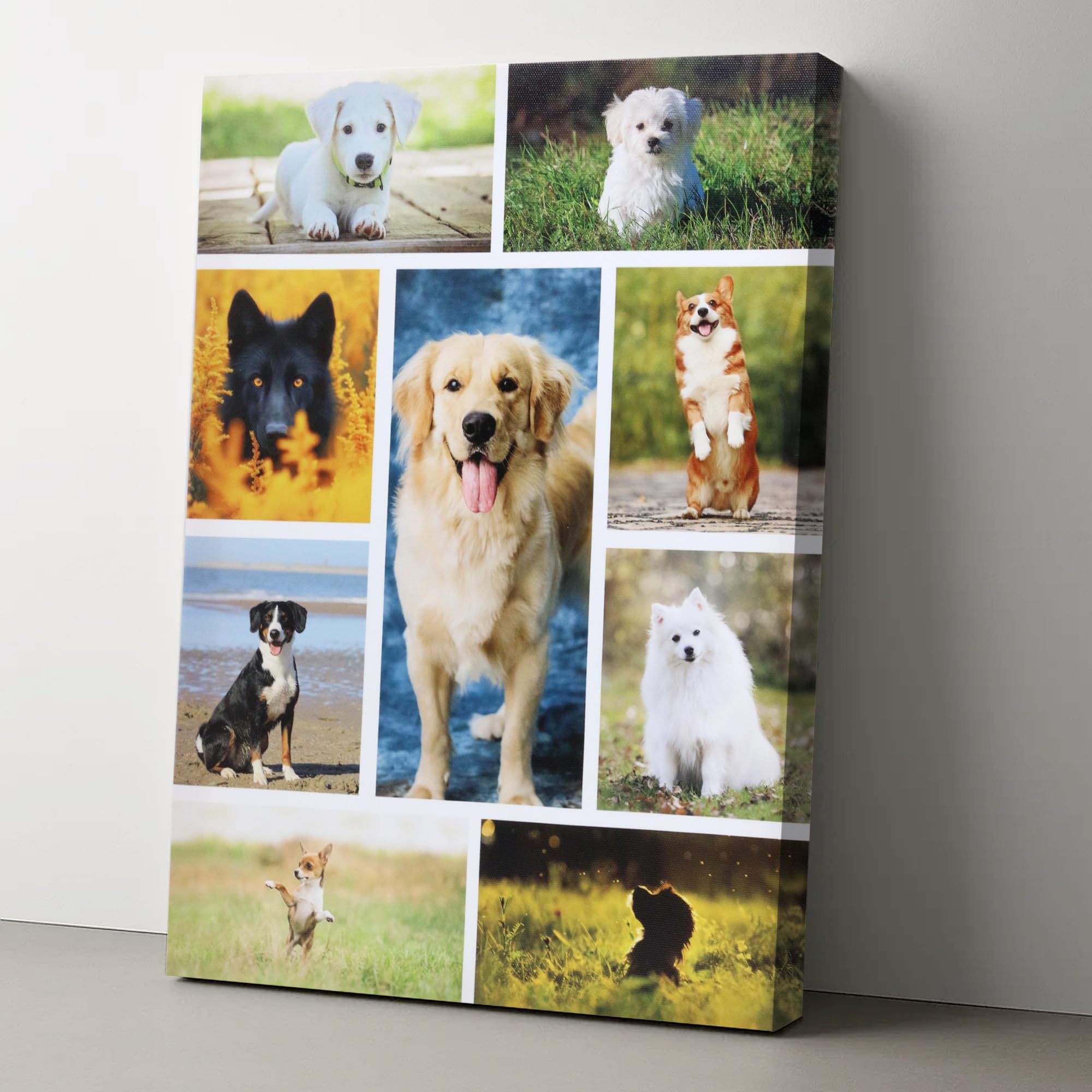 YVTMDZOT Canvas Personalised Photo,Framed Personalised Canvas with Photo,Perfect for Home Pictures,Decor and Gifts,Multiple Size Options