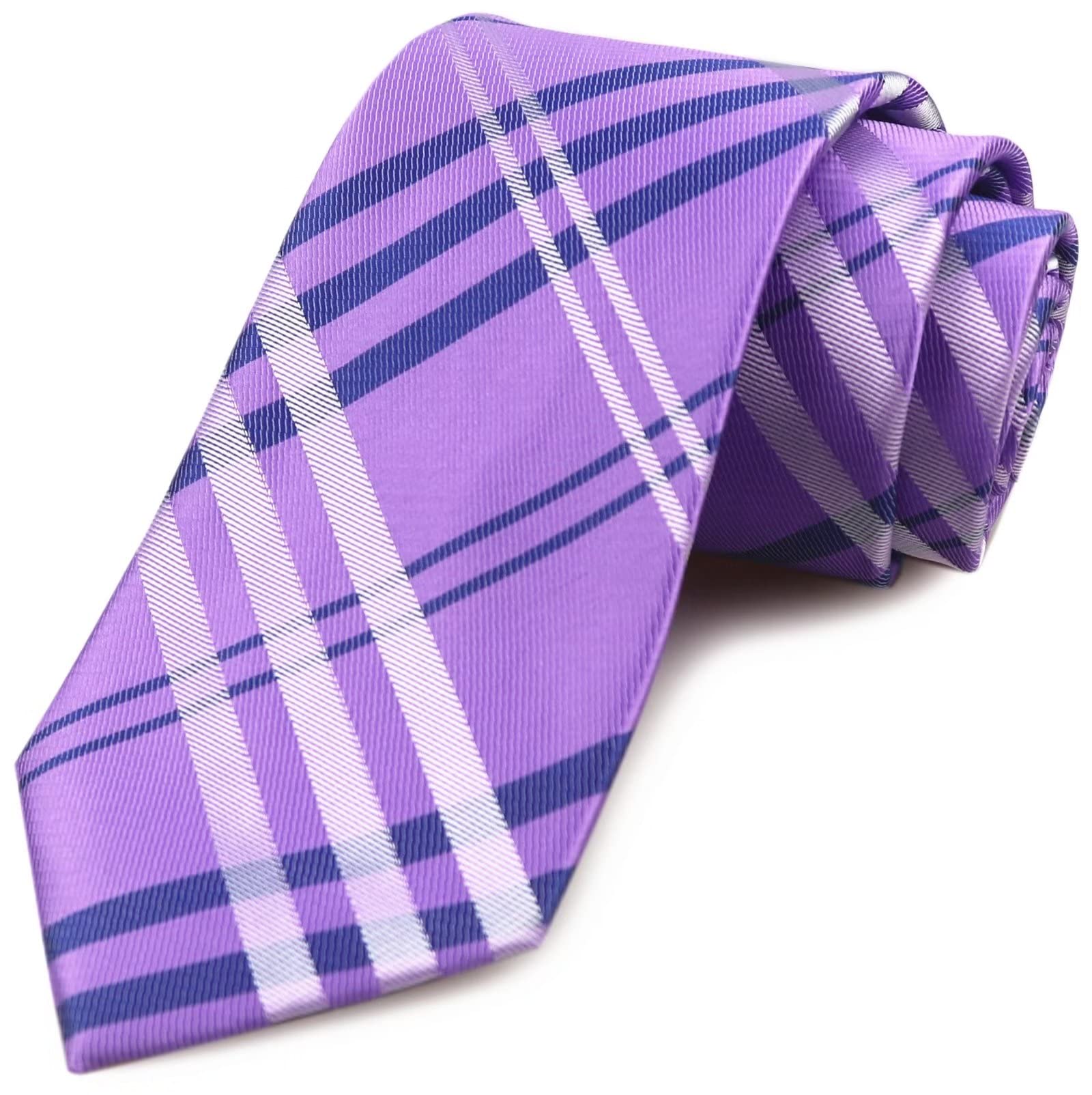 VinesenMen's Plaid Striped Tie Floral Patterned Business Designer Formal Neckties
