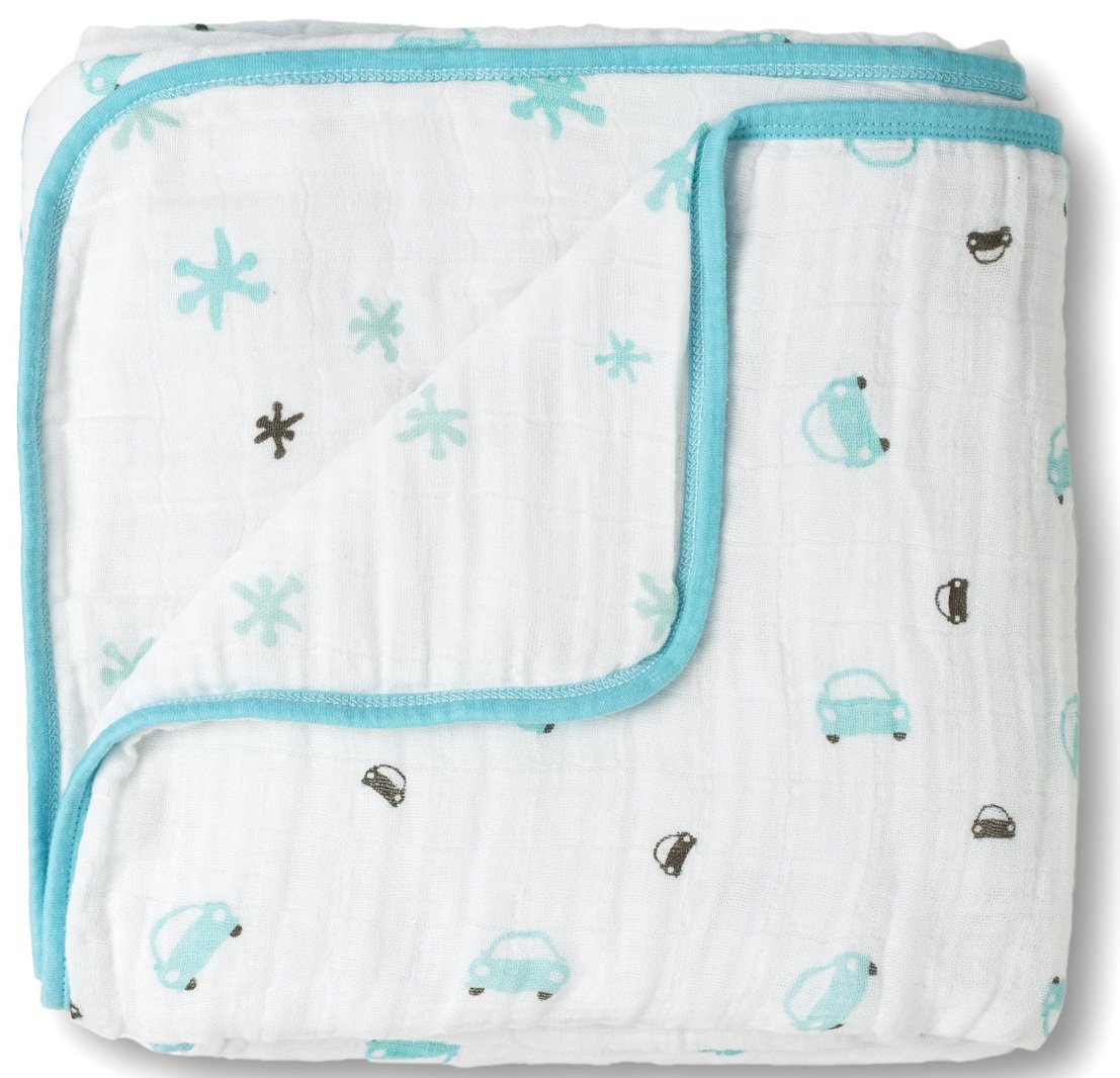 Aden & Anais Muslin Dream Blanket Little Man Baby Blanket