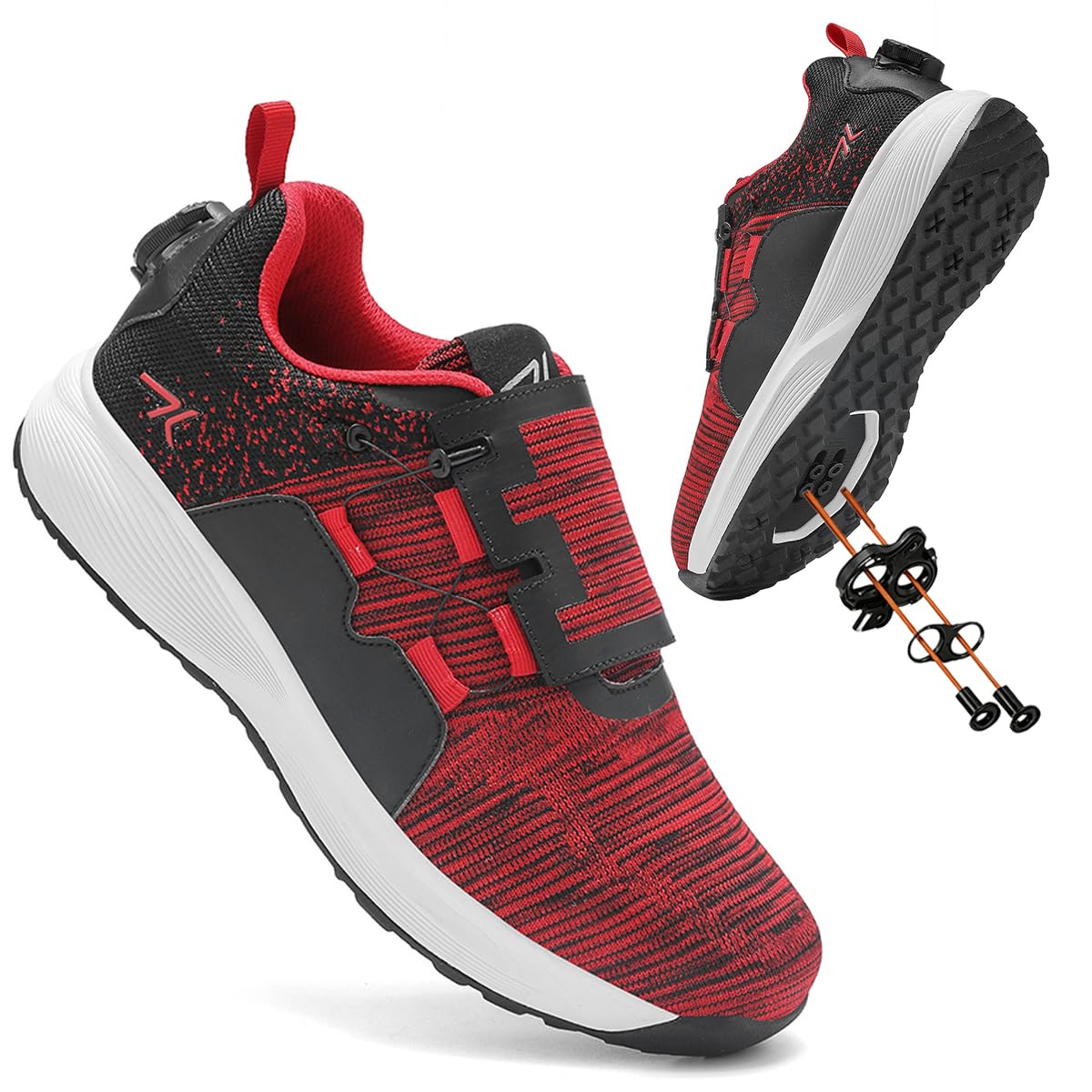 Scarpe da Ciclismo MTB per Uomo Donna, Scarponi da Mountain | Professionali Scarpe da Bicicletta Compatibili Pedali SPD Fori di Ventilazione Traspirante