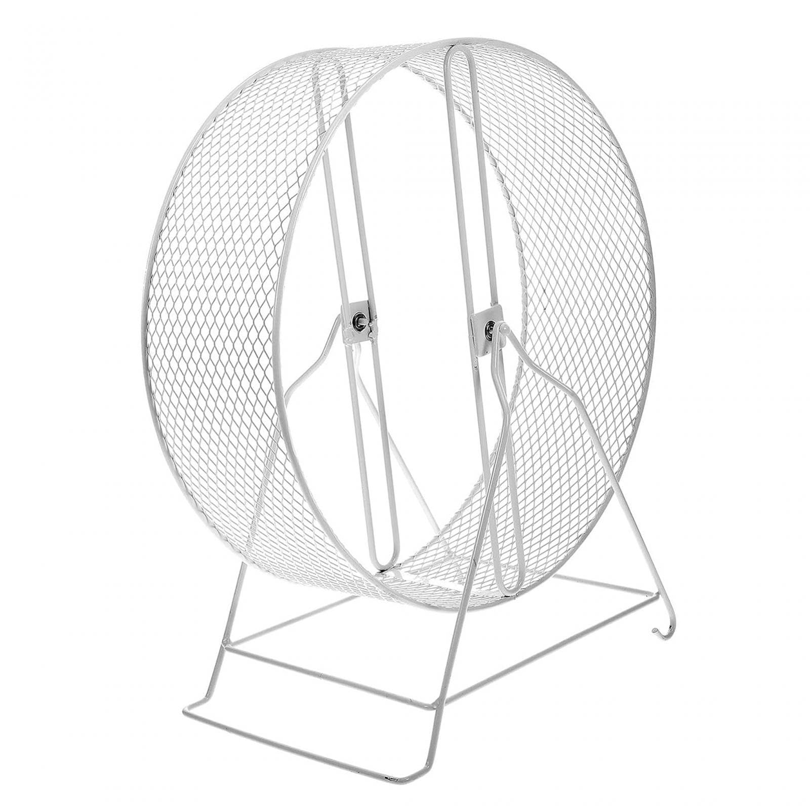 Ruota per Esercizi, Ruota per Criceti, Ruota da Jogging, Ruota per Piccoli Animali, Rete, Materiale in Ferro Silenzioso, Adatta per Agilità, Diametro 32 cm
