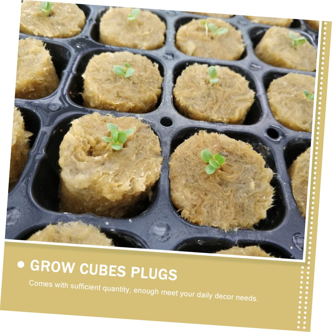 SUPVOX 400piezas Cubes De Cultivo Hidropónicos Bloques De Crecimiento para Plantas Sustrato Ecológico Alta Capacidad De Absorción para Propagación y Germinación De Plantas