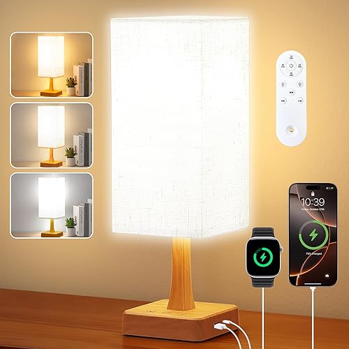 SAD Lamp, 10000 Lux SAD Light with Remote, Upgrade Size, 3 Color Temperatures, 5 Brightness Level Full Spectrum Sun Light Lamp with USB C & A Ports Home/Office Use As Lift Mood