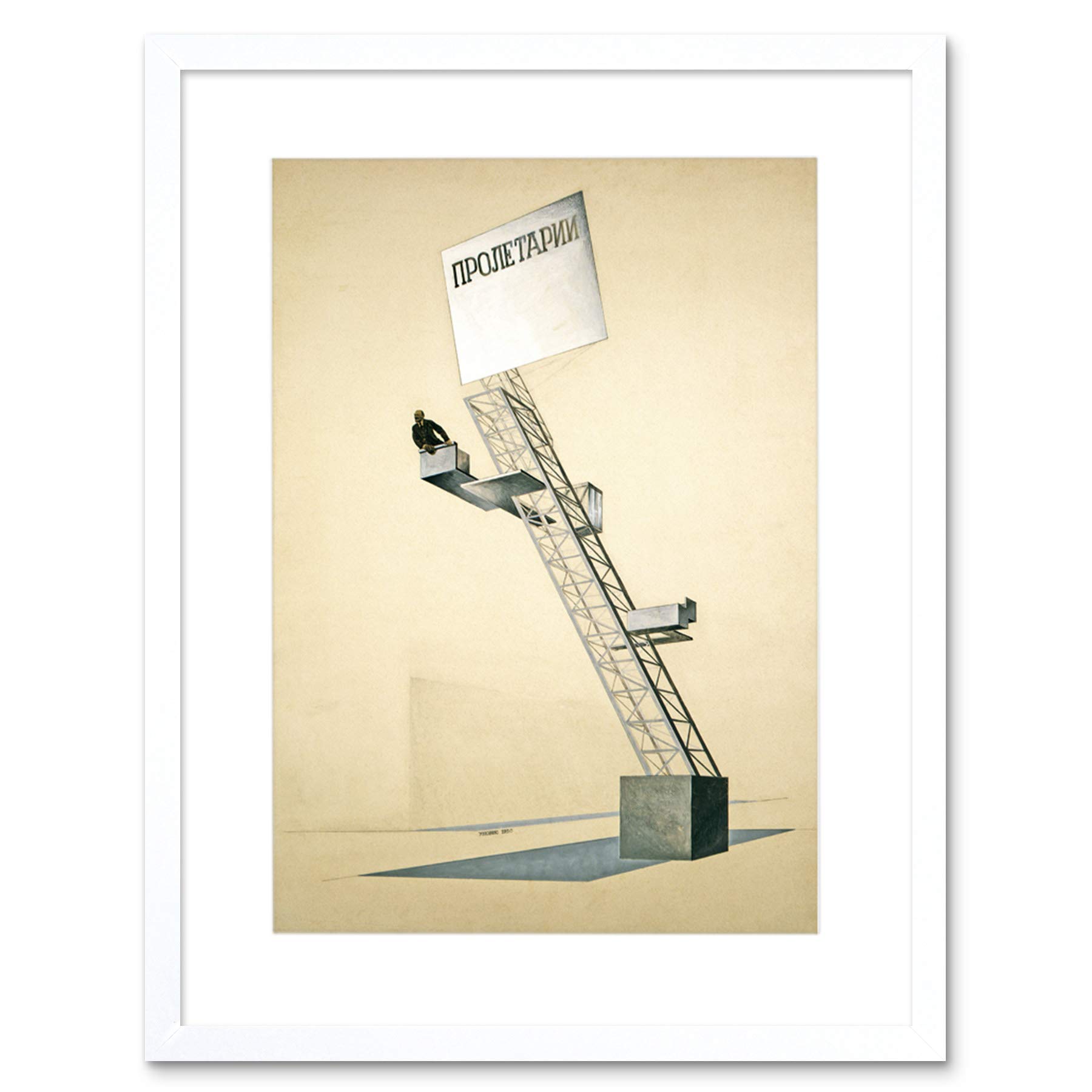 Wee Blue Coo El Lissitzky Lenin Tribune Framed Wall Art Print
