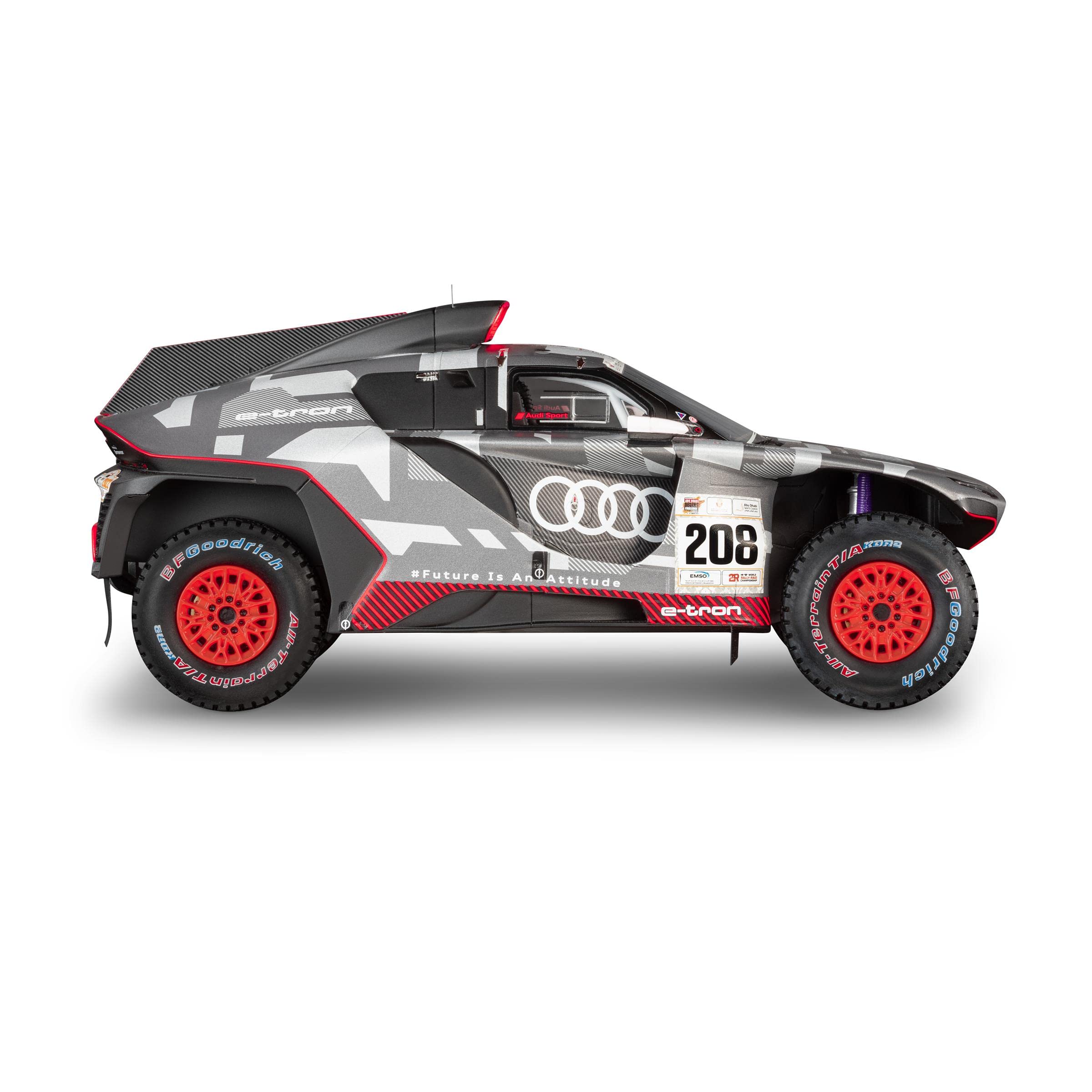Audi 5022200151 Modellino auto 1:18 in miniatura RS Q e-tron #208 Peterhansel Boulanger, Winner Abu Dhabi Desert Challenge 2022
