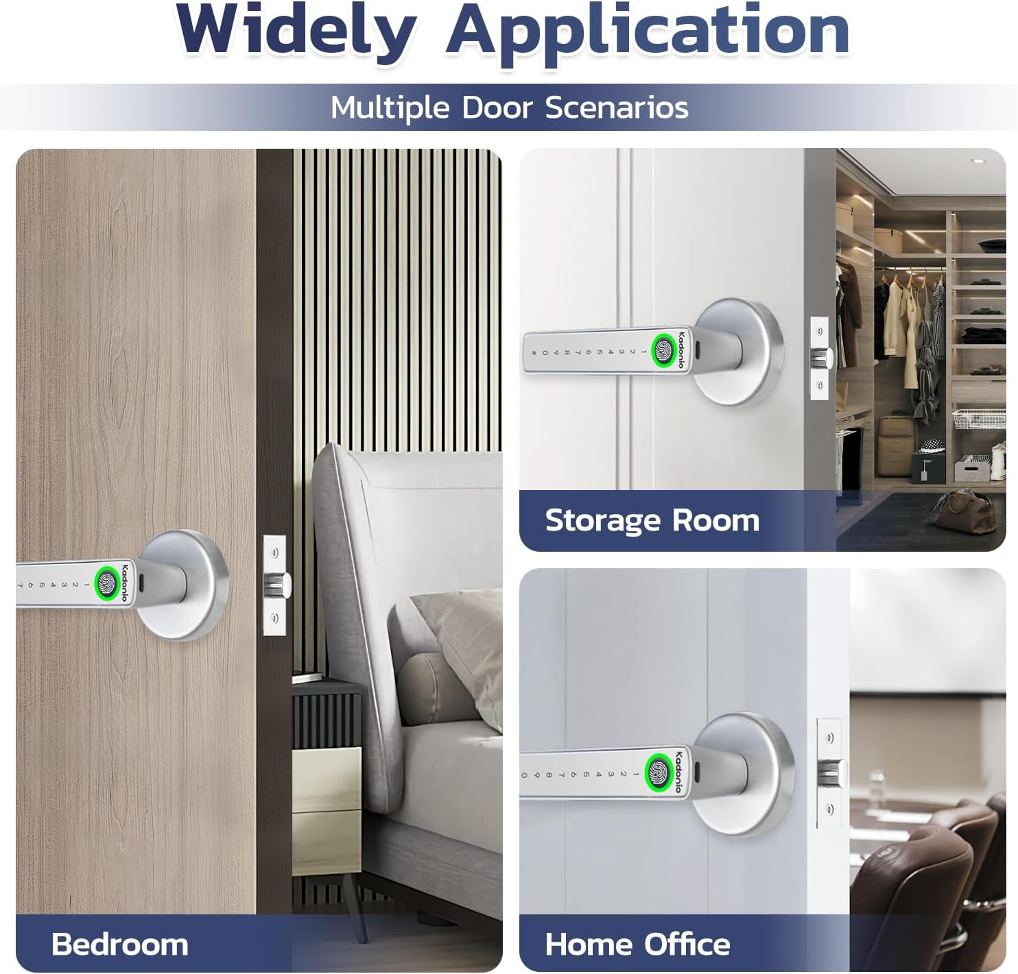 Fingerprint Door Lock,Keyless Entry Smart Door Lock with Handle,Biometric Smart Door Knob,Door Knob with APP Control,Code,Fingerprint, Backup Keys for Bedroom,Home,Hotel,Office,Apartment(Silver) 6 71Ta5IAVToL. AC SL1500