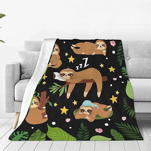 OHDS Manta de perezoso para niños, manta de forro polar suave para niños y niñas, acogedora manta para niños y niñas, regalos de cumpleaños, manta