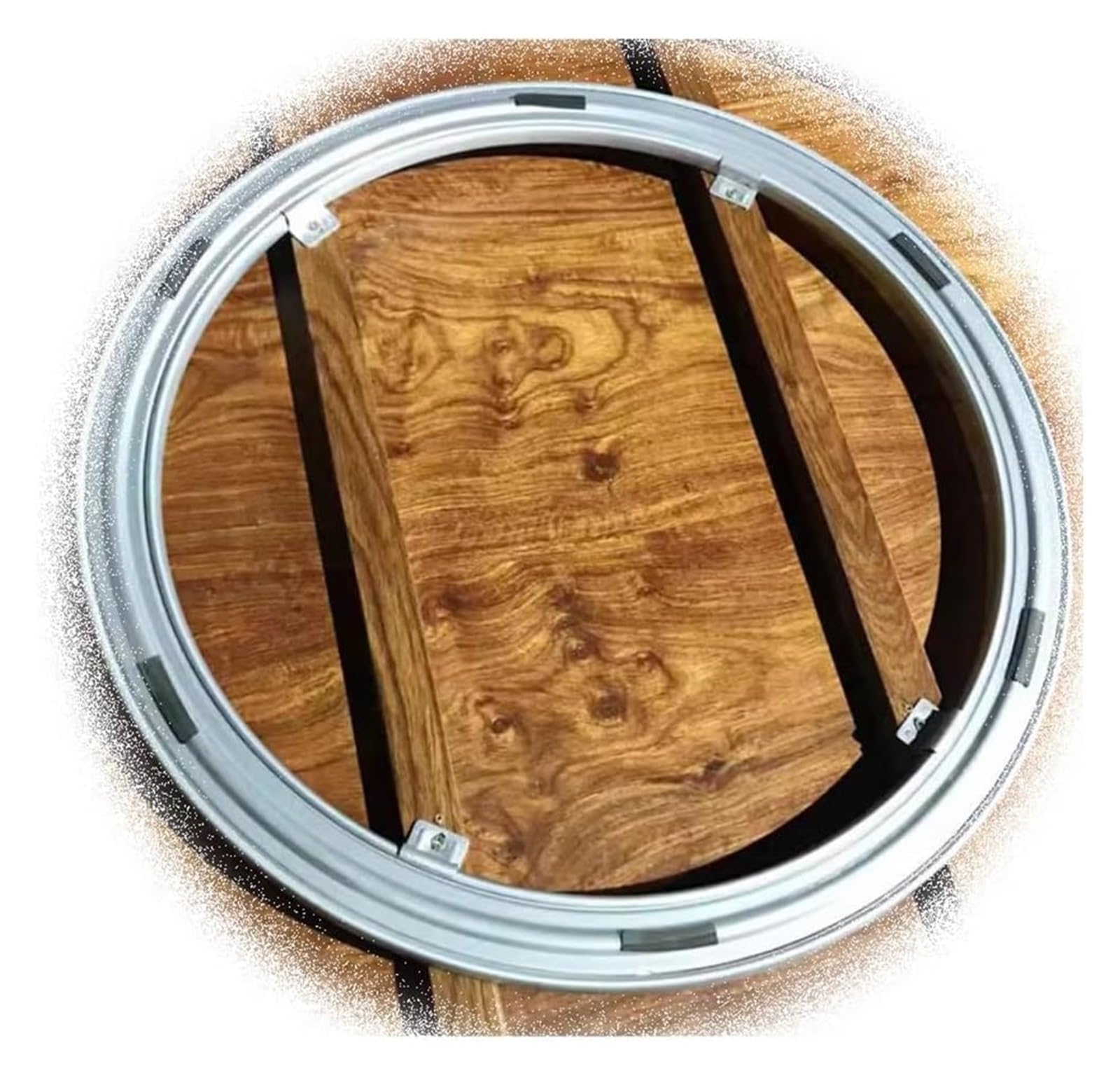 Cuscinetto per Giradischi in Lega di Alluminio, Cuscinetto girevole in alluminio, cuscinetto rotante, piastra girevole for impieghi gravosi for supporto for torta/tavolo da cucina(50cm/20inch)