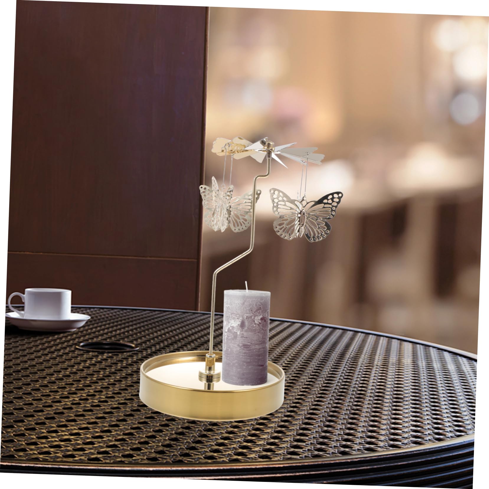 Alipis 3stücke Eleganter Edelstahl-kerzenständer Mit Tray Für Romantische Candlelight-Dinner Modernes Design Für Tischdekoration Und Stilvolle Inneneinrichtung