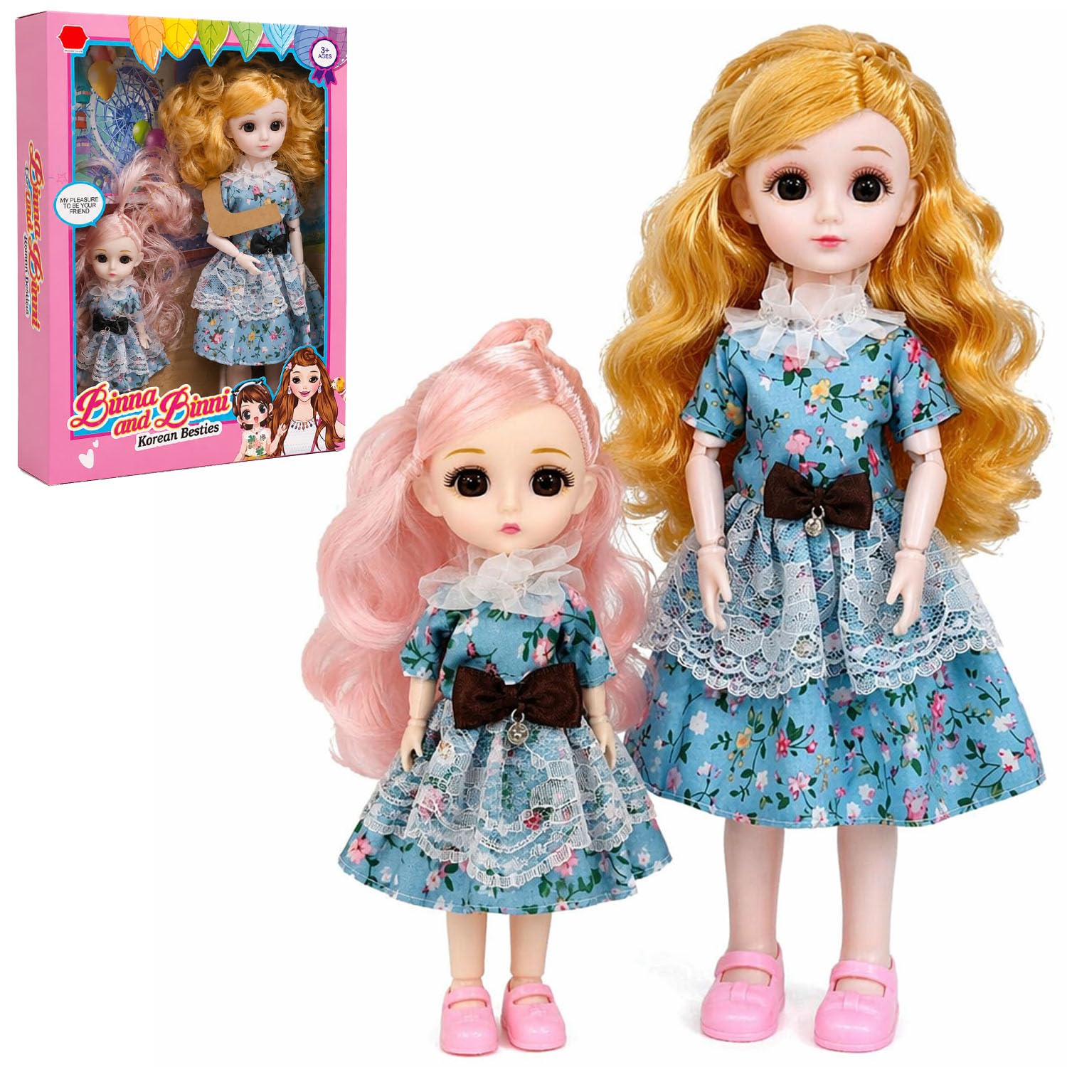 FunBlast Binna and Binni Korean Besties Fashion Doll Set for Girls