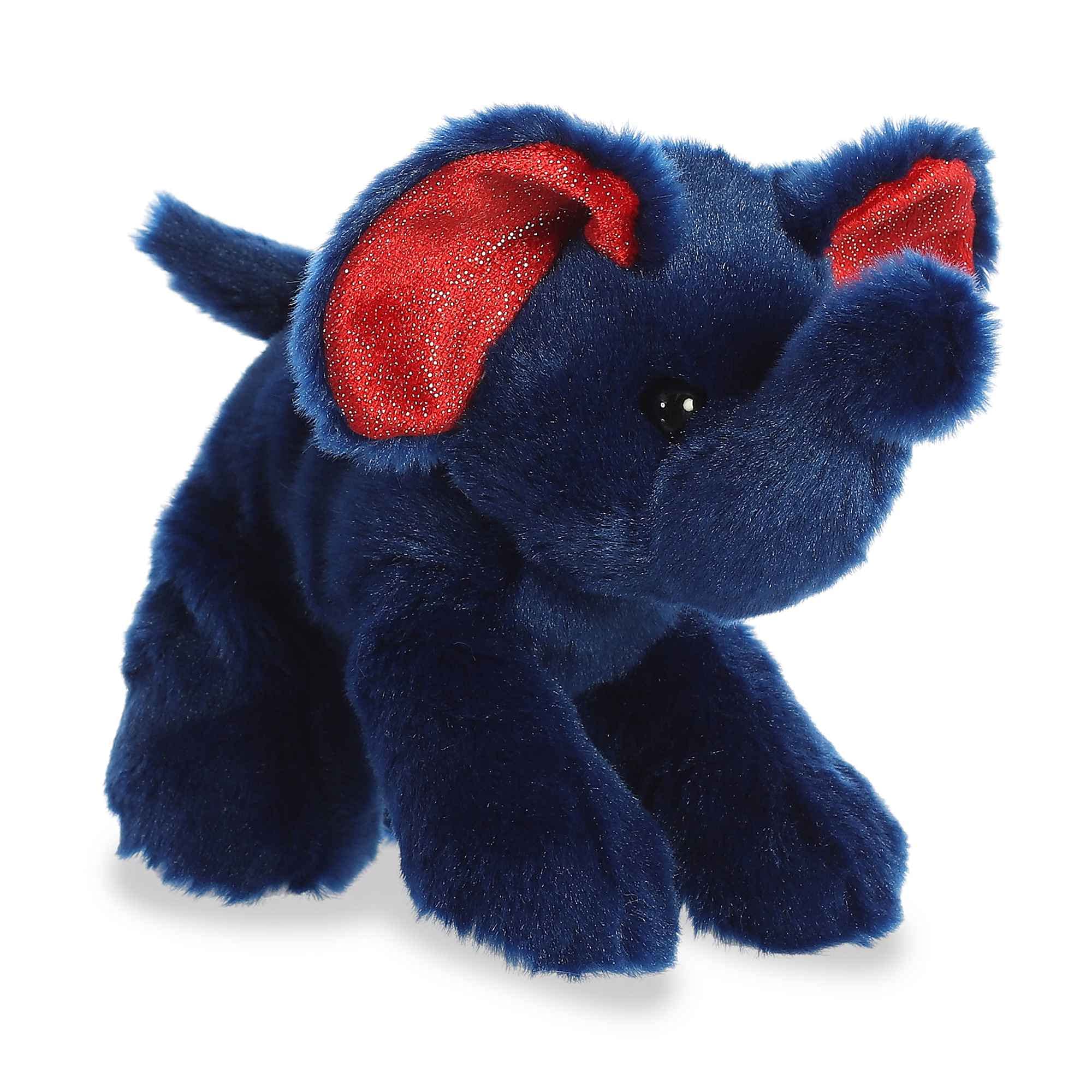 Aurora® Adorable Mini Flopsie™ Freed Elephant Stuffed Animal - Playful Ease - Timeless Companions - Blue 8 Inches