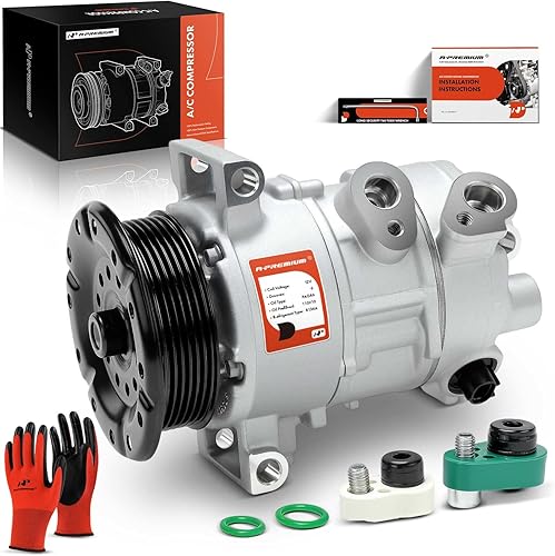 A-Premium Compresor de aire acondicionado de CA con embrague compatible con Jeep Compass 2007-2008, Patriot 2007-2008 y Dodge Caliber 2007-2009,