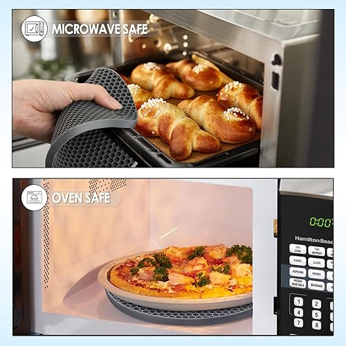 Vista 194 de Alfombrillas salvamanteles de silicona, soportes de silicona para ollas y sartenes calientes, tapetes resistentes al calor para mesas, encimeras