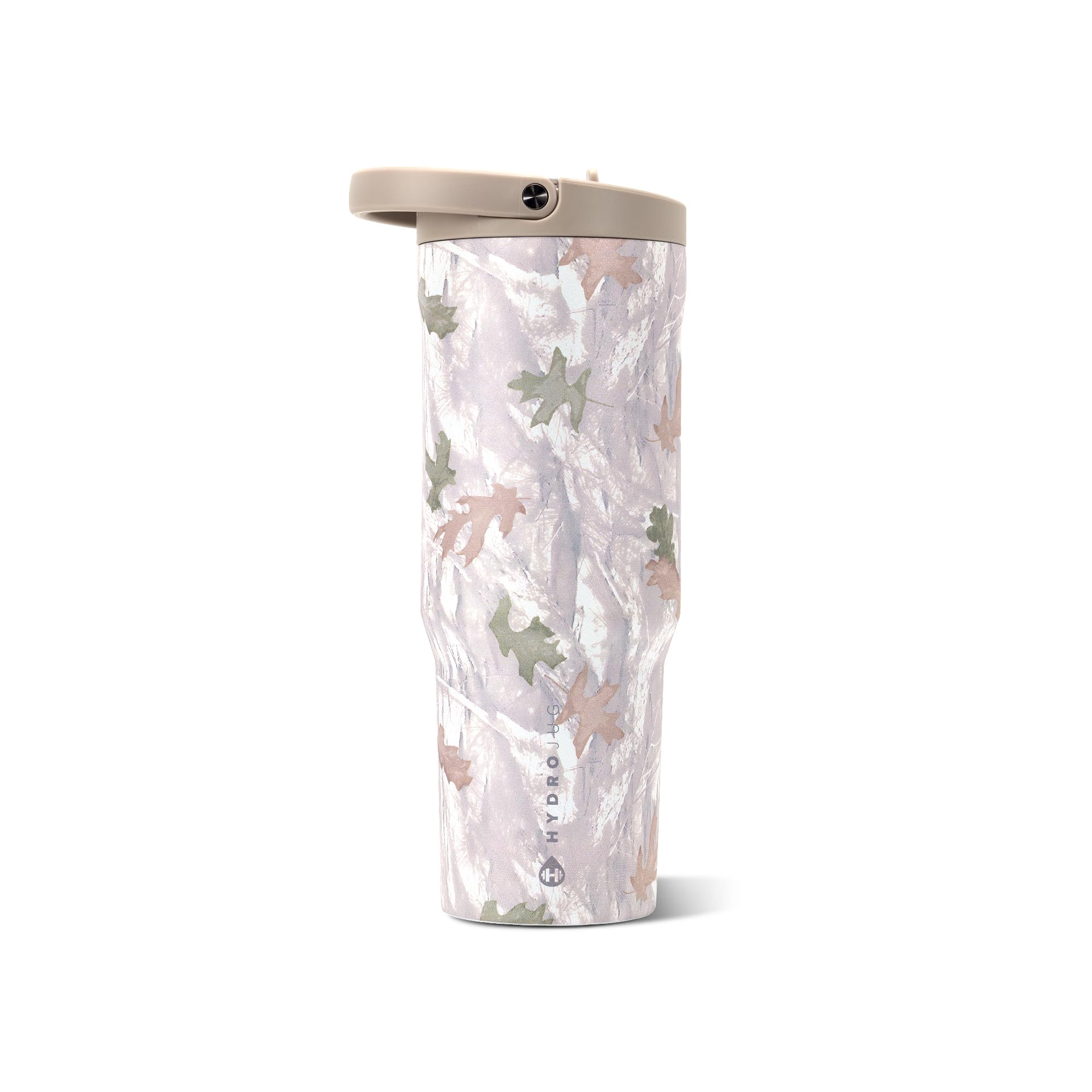 HydroJug Sport - Stainless Steel Tumbler with Straw, Vacuum Insulated, 40oz Leakproof Water Bottle, Ergonomic Design, Reusable, Dishwasher Safe, Rubber Base, Durable for Gym or Outdoors, Camo