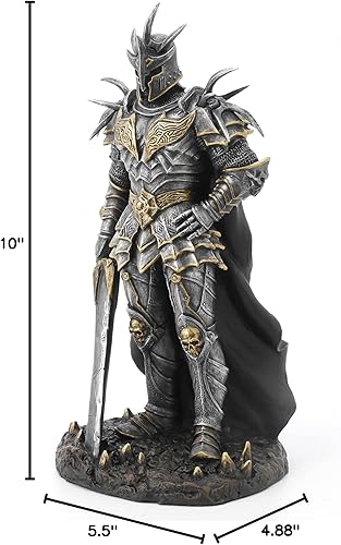 Miniatura 8 de Veronese Design 10" Armoured Lich King con gran espada escultura de resina pintado a mano acabado