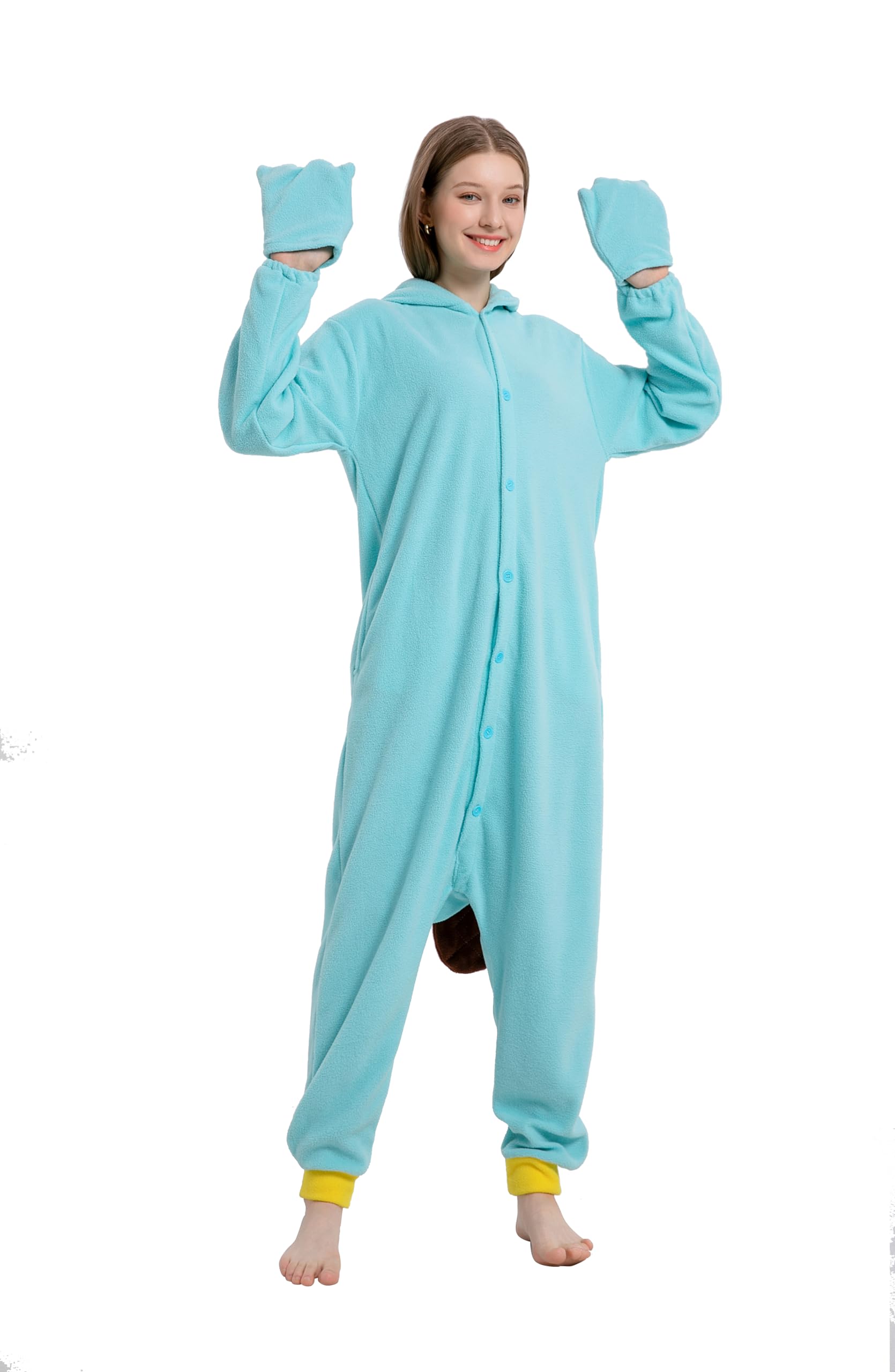 Mameluco unisex con capucha para adultos, disfraz de Halloween para mujeres y hombres